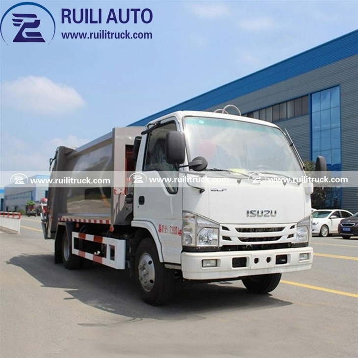 New Or Used ISUZU 5CBM Compactor Garbage Truck For Sale factory
